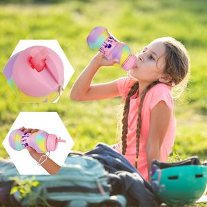 600ml tasse à eau créative pour enfants portable anti-goutte et anti-fuite silicone tasse à eau-silicone télescopique tasse pliante sports de plein air bouilloire