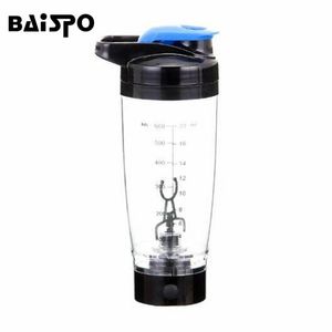 600ML Bouteille d'eau Protein Power Automation Coffee Blender Milk Shaker Mixer Intelligent Mouvement automatique drinkware 201106