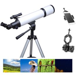 Télescope astronomique de 600 mm 450X avec adaptateur téléphonique pour l'observation planétaire de la lune débutante