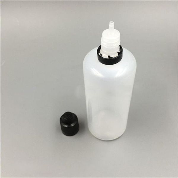 600 Pcs 120 ml PE E Liquide Bouteille Compte-gouttes En Plastique E-Juice Bouteilles Vides Enfant Preuve Tamper Caps 4 OZ Bouteille En Plastique À Vendre Fentd