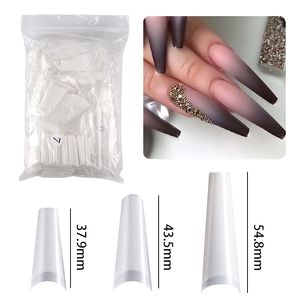 600 pièces faux ongles longs conseils courbure ongles fournitures pour professionnels accessoires et outils acrylique 220716