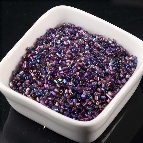 600pcs / lot Perles en verre plaquées à 2 mm pour artisanat 11/0 bricolage de graines de verge entier pour broder bijoux accessoires de vêtements