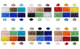 600pcs entièrement 4 mm en verre bicone perles de cristal Perles à facette Autriche 5238 Broids de perles pour la fabrication de bijoux vendant Color9857519