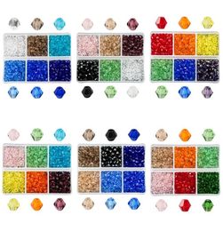 600pcs Perles de bicon en verre entières entières Perles cristallines Facet Autriche 5238 Perle Broiderie pour la fabrication de bijoux Vente Color7172423