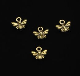 600pcs Charros de aleación de zinc antiguos Charmos de abejas chapados en bronce para joyas que hacen colgantes hechos a mano de bricolaje 1011mm1475302