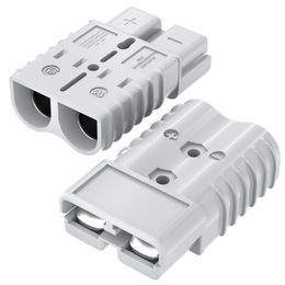 Conector de carga de batería de 600V, 350A, enchufe de alimentación 2/0 AWG, enchufe Anderson para cabrestante, coche, 2 uds. Con 2 contactos de cobre