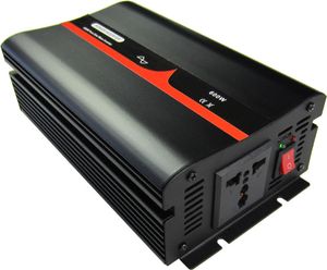 Inversor de onda sinusoidal pura monofásico 600VA/600W 12V 24V 48V CC a 100 ~ 120VAC, salida de 220 ~ 240VAC Frecuencia Industrial