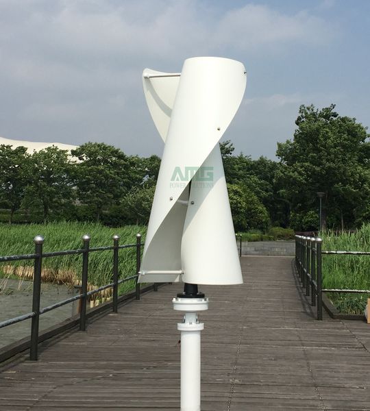 600W 12V / 24V Axe Vertical Helix Residentail Home Wind Turbine Generator Kit Aerogenerator Low RPM Generators 1.3m / s Start Up Windspeed