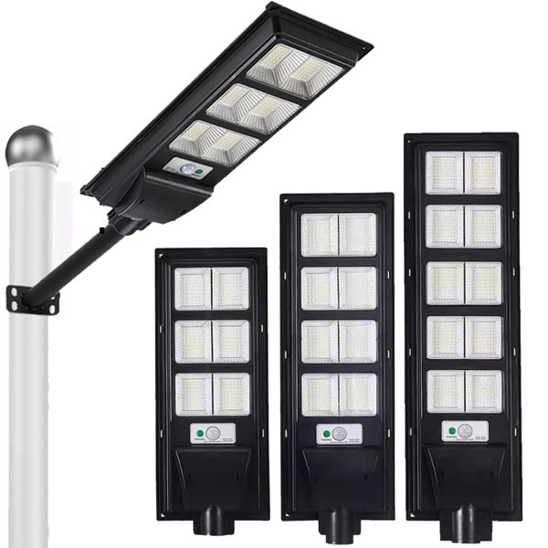 Farola Solar de 600W, 500W, 400W, 300W, 200W, 100W, Sensor de inducción de Radar para exteriores, foco de anochecer a amanecer, oemled