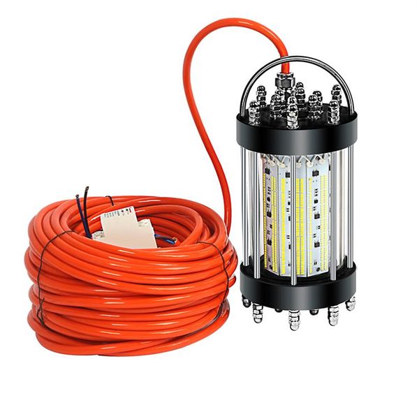 600W AC220-240V Deep Drop Underwater LED Pesca Luz Señuelo de pesca para atraer peces con 30M cable2029