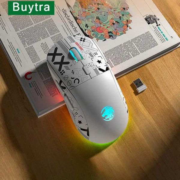 g301 rechargeable usb 2.4g wireless bluetooth rgb light gaming mouse deskpc computers notebook lapmice mause gamer cute y240820