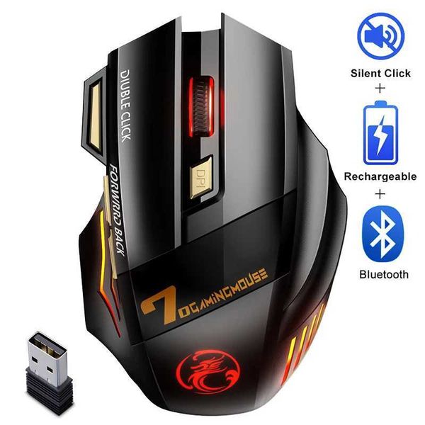 charging wireless mouse for computers gaming console rgb gaming mouse usb mouse silent ergonomic mouse b240822