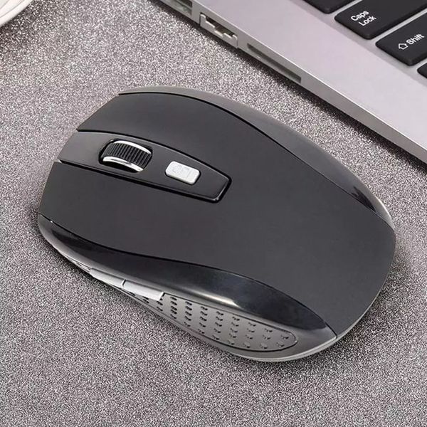 cordless 2.4 ghz optical mouse compatible with computers and lap includes usb receiver