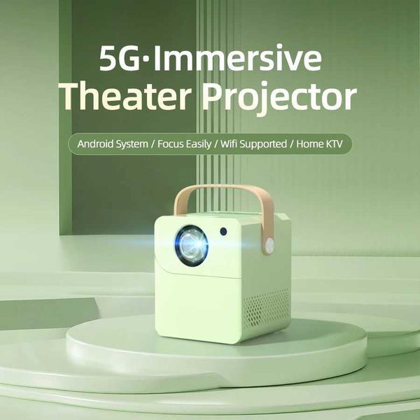 4k high definition home projector supports 5g wifi connects to mobile phones and computers and has a built-in android system y240827