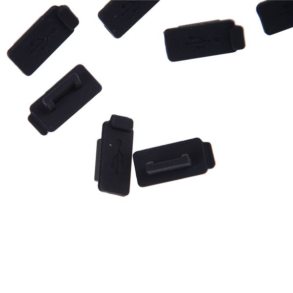10x usb dust plug charger port cover cap female jack interface universal silicone dustproof protector tablet pc notebook laptop