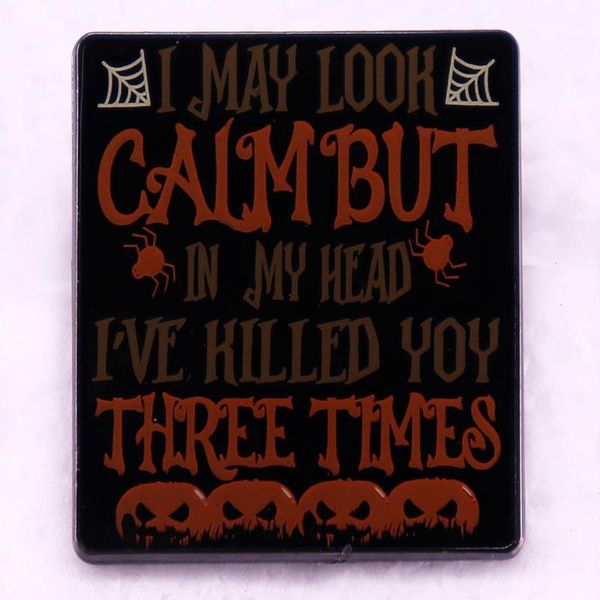 halloween calm brooch cute anime movies games hard enamel pins collect cartoon brooch backpack hat bag collar lapel badges
