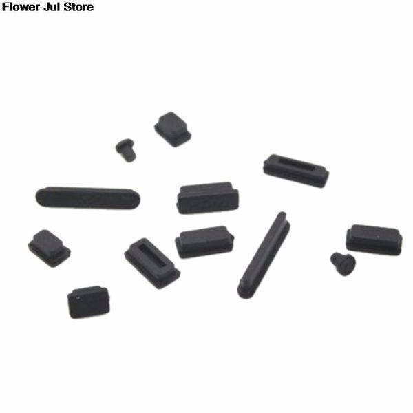 12pcs rubber anti-dust plug dustproof cover ser colorful soft silicone dust plug for macbook air 13" 11" retina ports laptop