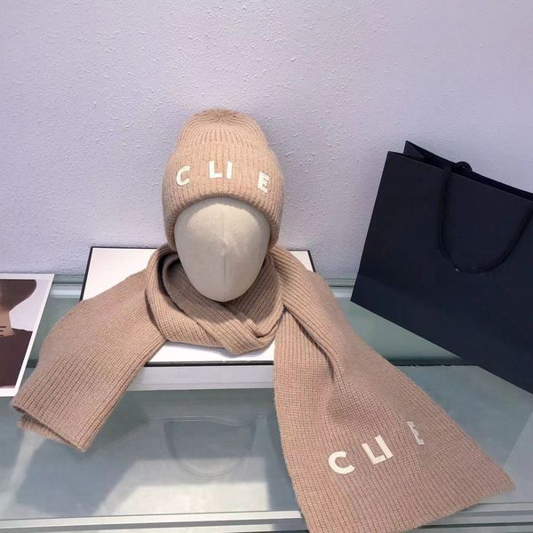 

beanie scarf Hat Scarf Designer Scarf Hat Set Mens Womens Winter Warm Beanie and Scarves Sets High Quality