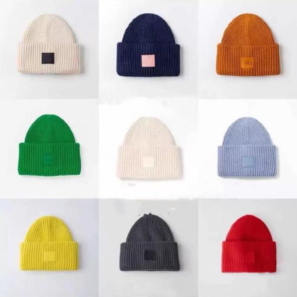 

Beanie Bonnet 2023 Smiling Face Beanie Skull Caps Knitted Cashmere Eye Warm Couple Lovers Hats Tide Street Hip-, Red