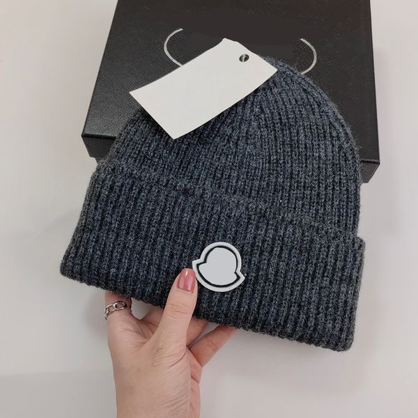 

Beanie Designer Beanie Winter Knitted MONCLR Mens Womens Cap Italian Trendy Warm Hat Men's Fashion Stretch Wool Hats for Men, #8