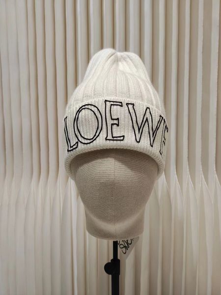 

Loewf beanie bonnet Cashmere Knitted Ladies Designer Beanie Cap Winter Men's Woollen Woven Warm Hat Bir