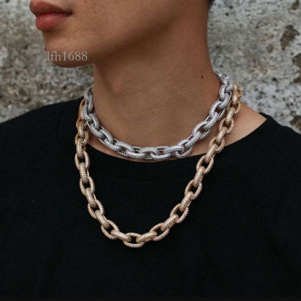 

Redleaf High Quality Monaco Hiphop Jewelry Sterling Sier Vvs Moissanite Diamond Iced Out Cuban Link Chain Necklace For Men