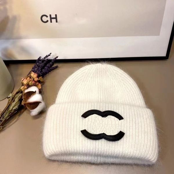 

Bonnet Designer Beanie Temperament Versatile Knitted Hat Warm Design, No 3