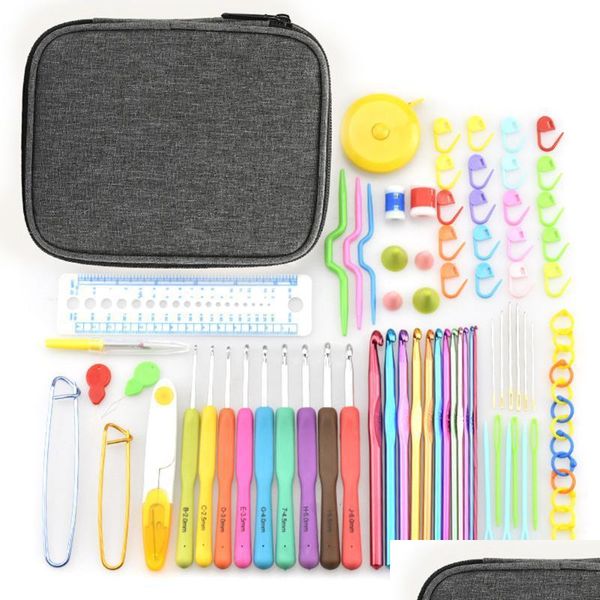 other arts and crafts other arts and crafts 1 set portable crochet hook yarn knitting craft case needles sewing tools knit gauge sci dhfte