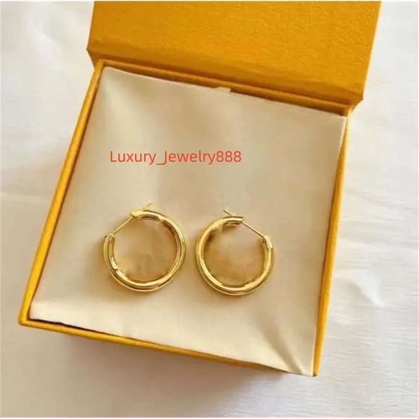

Women Hoop Premium Gold Dia Designer Stud Earring Hoops Brand Letter Design Earrings Fashion Jewelry With Box