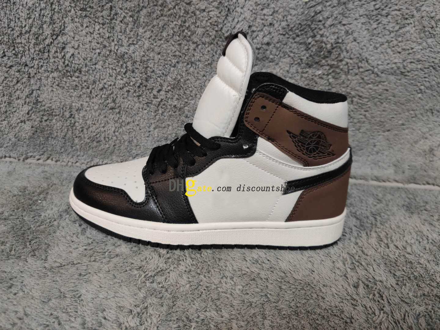 

1 high og dark mocha basketball shoes 1s mens womens shoe sneakers for size 36-46 555088 105