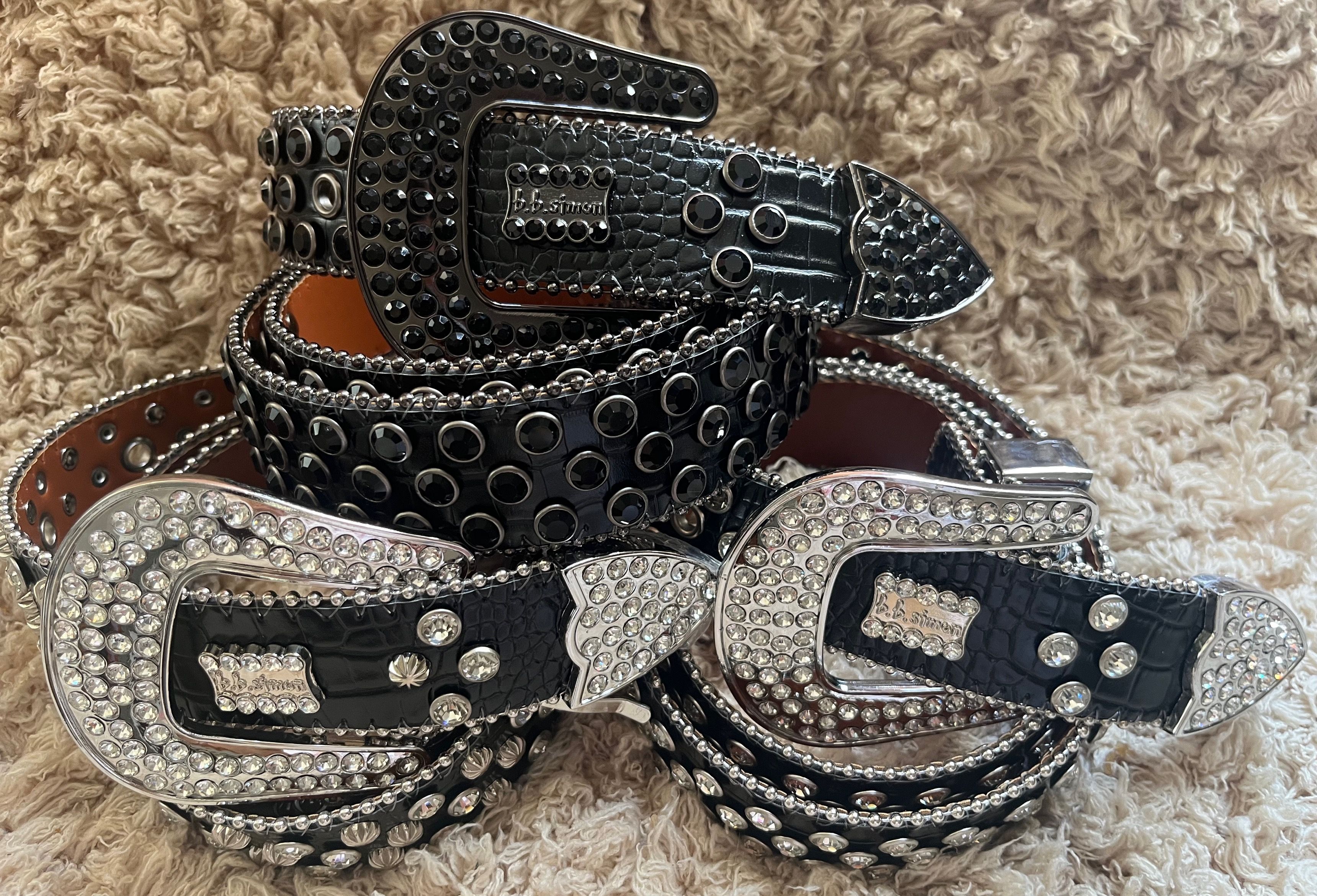 

1designer belt bb belt bb simon belt belts mens belt shiny diamond black on black blue white multicolour with bling rhinestones as gift, Blue;gray