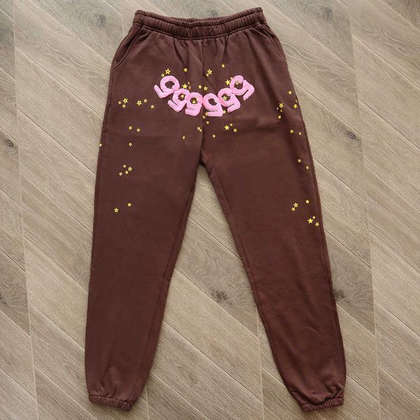 

mens hoodies sweatshirts spider mens hoodies sweatshirts young thug foam print sp5der 555555 sweatshirt set brown fashion tracksuit spider w, Black
