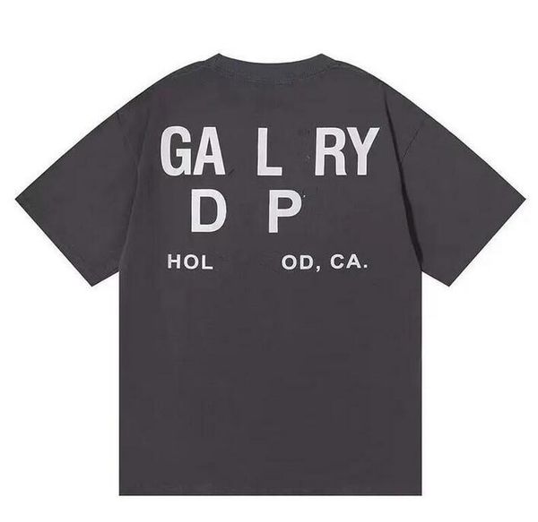 

2023 tees women&men's t shirts designer print galleryes depts shirt letter printing trend casual men women clothing street retro short, White;black