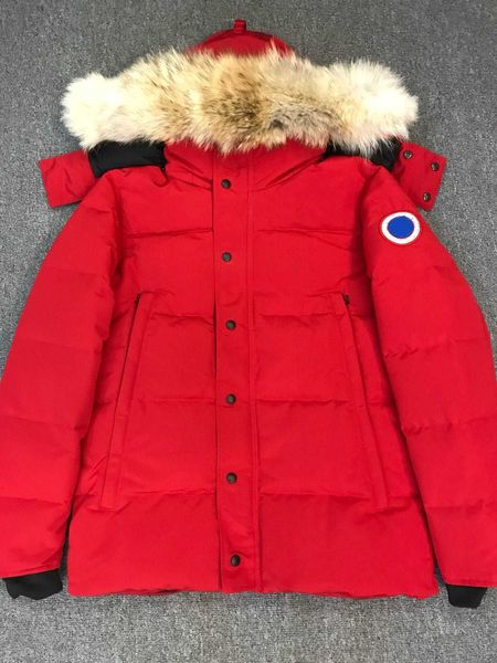 

designer men's down jacket women's canadian gooses parkers winter hooded thick warm coats female 8ukn, Black