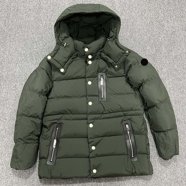 

luxury designer mens down jacket women's arm colorful embroidery stand collar puffer men's and thick warm bread winter coat size 1, Black
