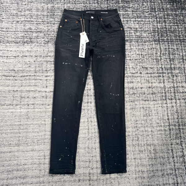 

2023 purple-bran* men designer antiaging slim fit casual jeans size d a2, Blue