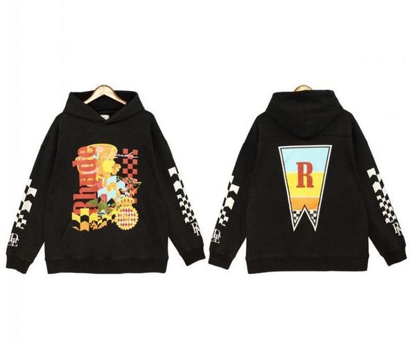 

rhude hoodie new mens womens designer casual sweatshirts for autumn fashion us size s-xlm8ta 18g06g, Black