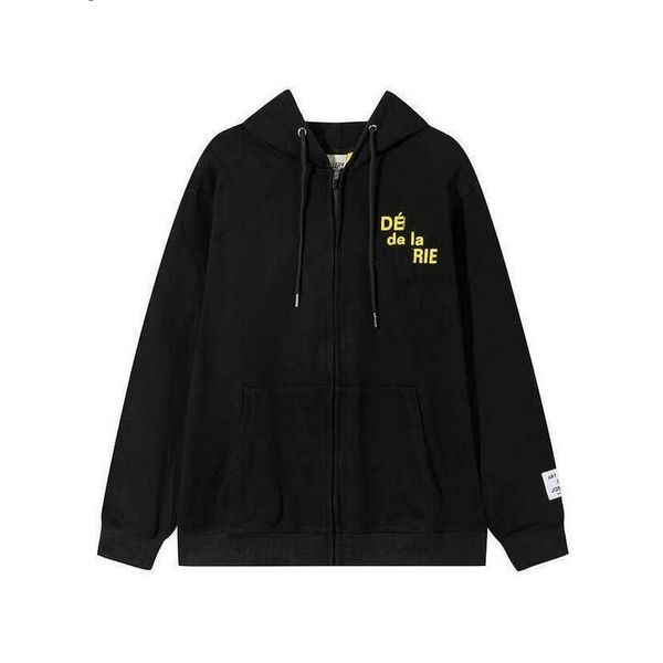 

winter men's hoodies sweatshirts hoodie designer galleryess depts gary painted graffiti used letters printed loose casual fashion men a, Black