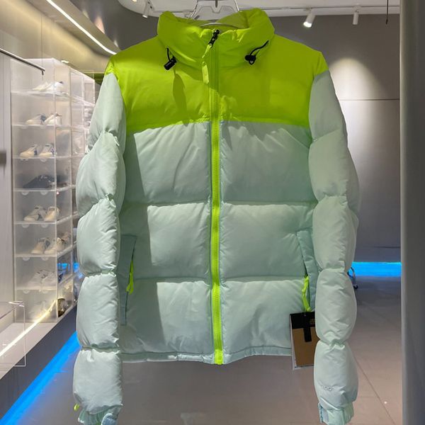 

mens winter jacket women down hooded embroidery north warm parka coat face men puffer jackets letter print outwear multiple colour printing, Black