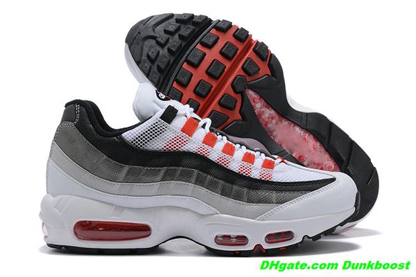 

mens tracksuits classic max 95 og mens casual shoes air 95s triple black white navy blue neon soft sole solar red smoke grey greedy 30 sneak, Gray