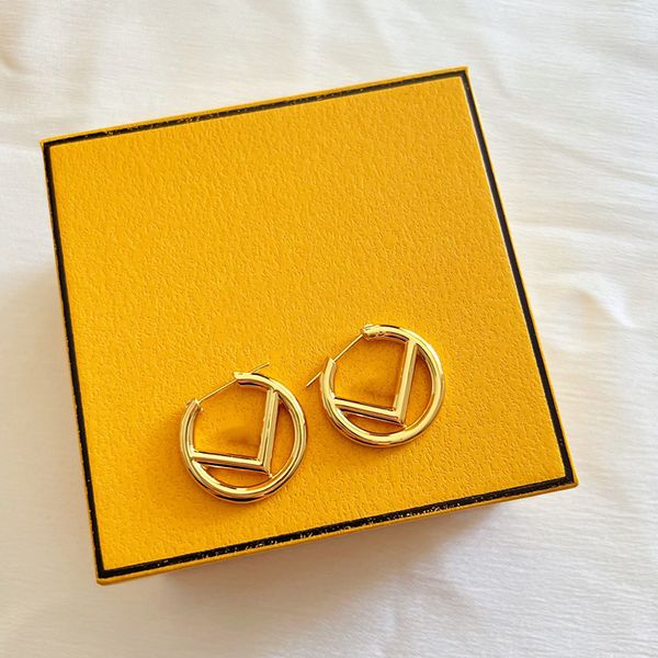 

golden stud earring designer women men luxury jewlery gold hoop retro ring pendant f earrings engagement ear 2303032bf 11aep, Golden;silver