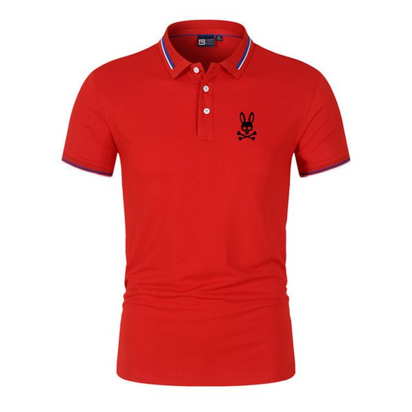 

men's tshirts 2023 summer men polo shirt printed skull bunny fashion lapel breathable casual tees short sleeve hip hop polos shirts 23, White;black