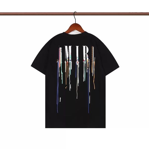 

mens fashion t shirt designers men clothing black white tees short sleeve women's ami casual hip hop streetwear tshirts s2w, White;black