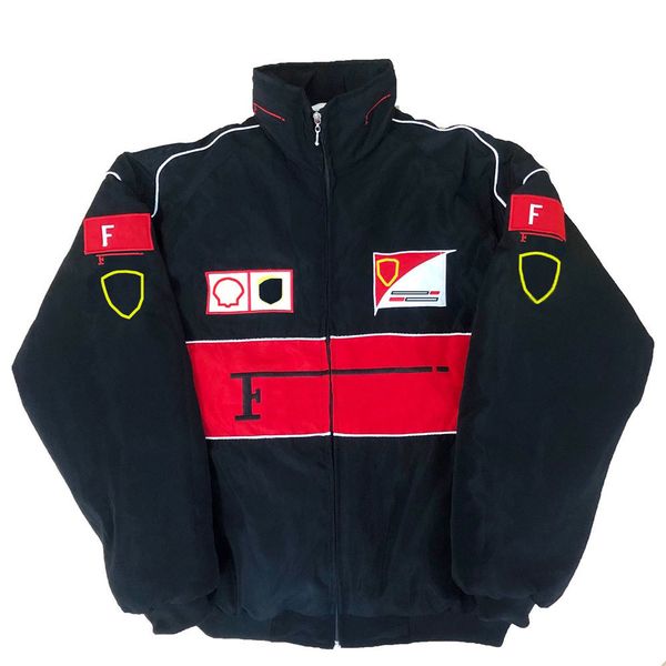 

black jacket f autumn and vintage winter full embroidered cotton clothing f formula one racing jacket spot sales lt hhf
