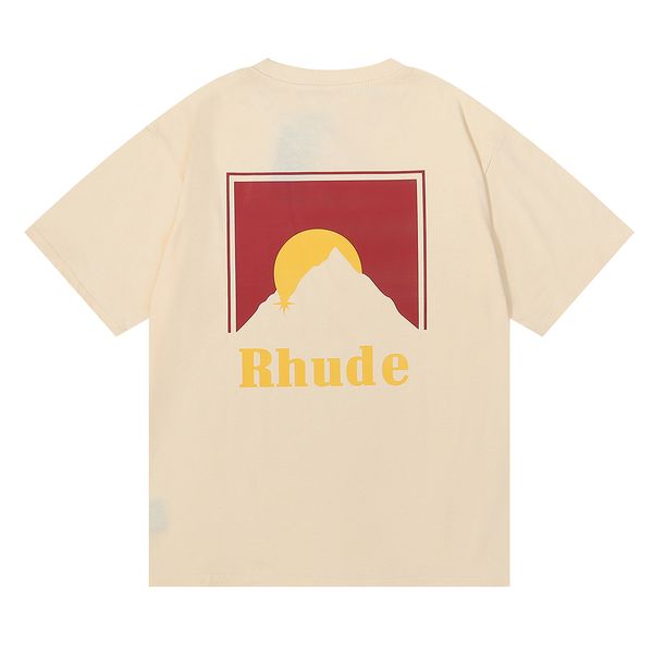 

summer rhude t-shirt designer t shirt men t shirts luxury letter print shirt mens women clothing short sleeved s-xxltotz 387rpf, White;black