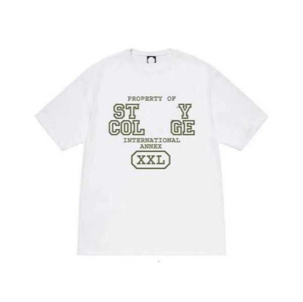 

designer luxury fashion brand men's t-shirt classic mens and womens t shirt ice cream printed alphabet summer high street trend tee a19, White;black