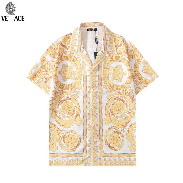 

2023men's casual shirts spotted pattern wacko maria hawaiian shirt men women t-shirt beach tees oversized cx2 uxha uxha, White;black