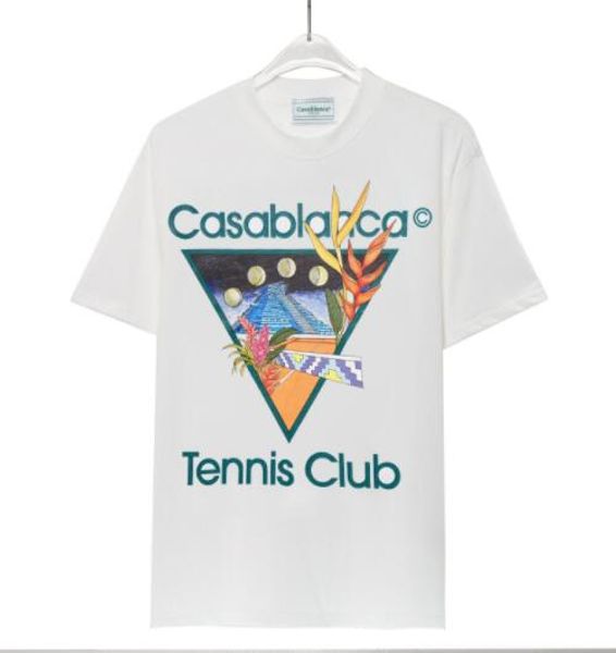 

mens designer t shirt casablanca woman t-shirts casa fashion 100% cotton short sleeve street style men tshirt casablanc shirts 2 huqx, White;black