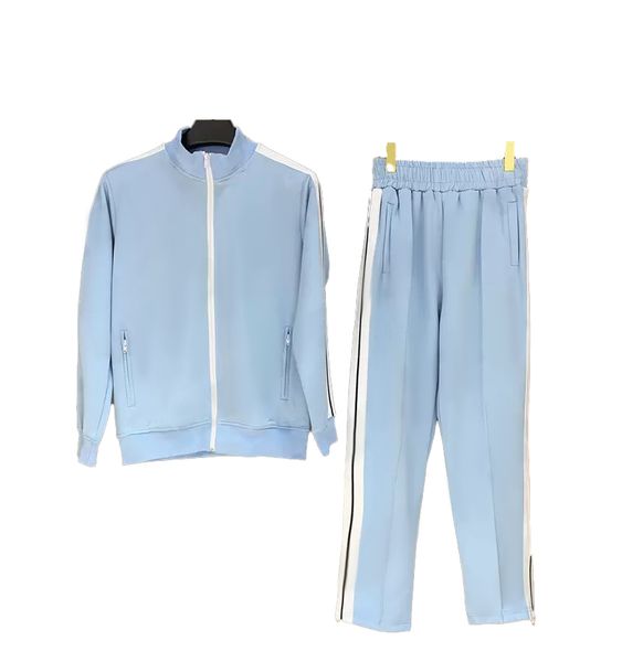 

mens tracksuits sweatshirt zipper coats street loose suits womens designers hoodies veste femme jackets pants sportswear jogging sweatshirts, Gray