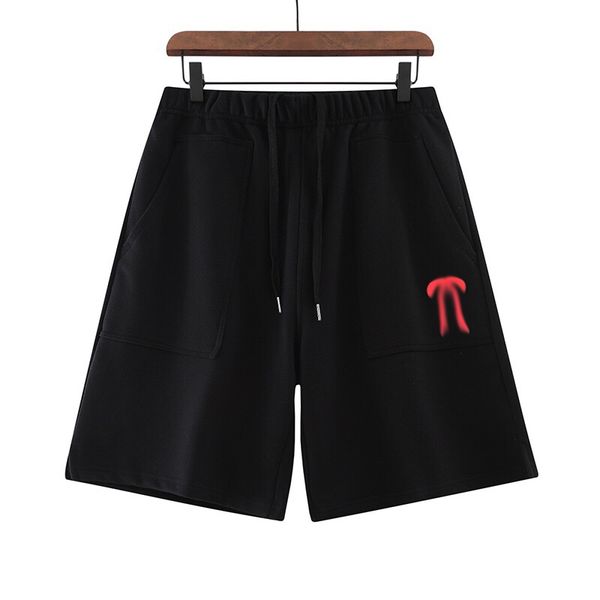

mens shorts pants embroidered love capris cotton terry letter casual m5m7, White;black